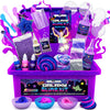 Original Stationery 22-Pieces Mini Galaxy Slime Kit, Make Your Own Galactic Slime With Glitter And Glow In The Dark Powder, Crea