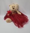KINNEX COLLECTIONS SINCE 1997 20'' Quince Anos Quinceanera Last Doll Teddy Bear with Dress (Centerpiece) ~ ARC16832-7 (Burgundy)