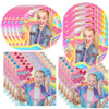 GYSIXGAOSU 40Pack Jojo Siwas birthday Party Supplies include 20 plates, 20 napkins for the Jojo party decoration