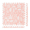 PopsyKosy Premium Baby Foam Play Mats - Non-Toxic 6ft x 4ft Crawling Mats - Soft, Waterproof, Baby Coral - 6 Interlocking Tiles