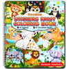 Animal Habitats Sticker Book, Crafts For Kids Age 4-8, Paint By Number Sticker Book And Coloring Pad, Fun Sticker Puzzle, 10 Sce