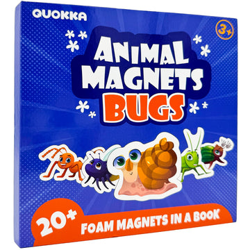 Quokka Travel Magnetic Puzzles For Toddlers 1-3 - 20+Pcs Bugs Game With Extra-Long Play Book - Fun Travel Game Toy For Kids Ages