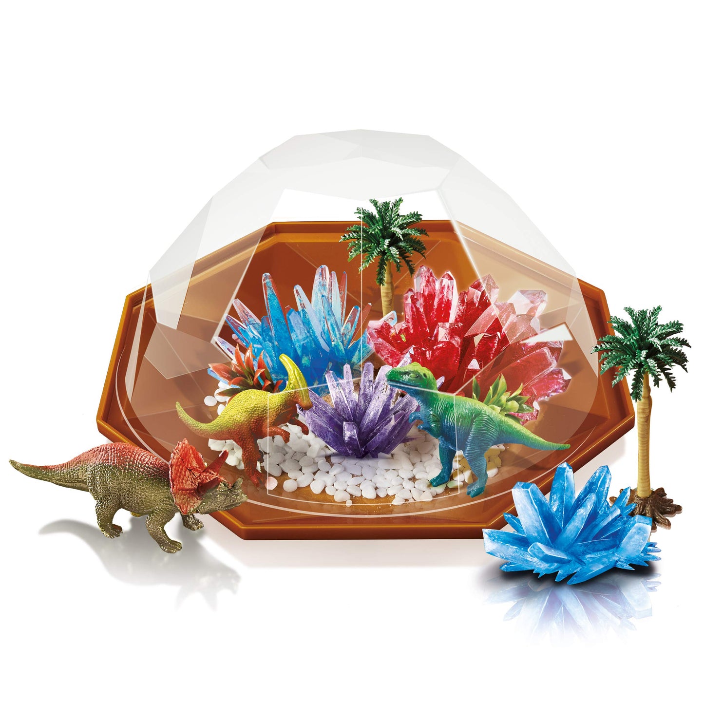 4M Crystal Growing Dinosaur Terrarium Diy Stem Toys Educational Lab Science Experiment Kit For Kids, 3854