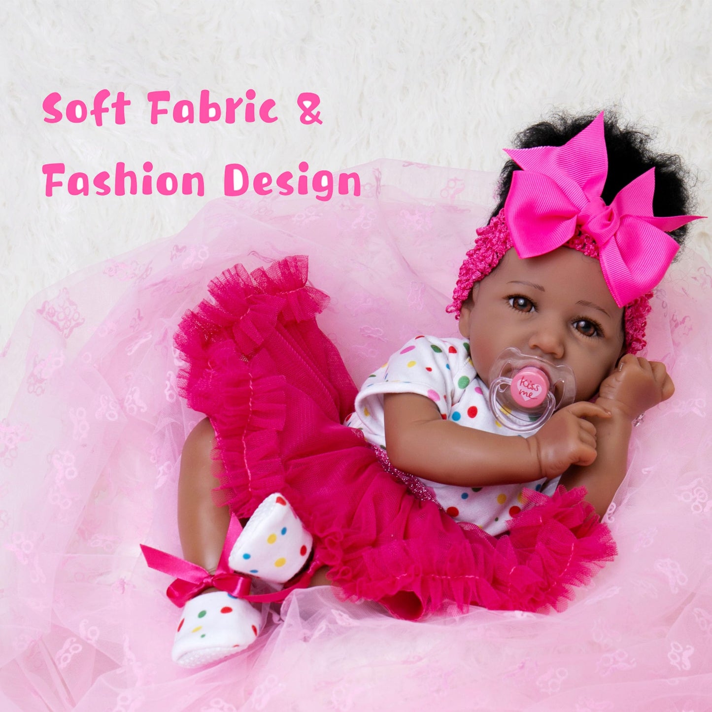 Ekokiz Reborn Baby Dolls Clothes 17-22 Inches Realistic Newborn Clothes Outfit Accessories Gift Set For Lifelike Baby Dolls Girl