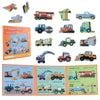 ASTARON 3D Magnetic Puzzle with 60 Puffy Stickers for Toddlers, 41 Pieces Construction Vehicles Toddler Puzzles Preschool Educat