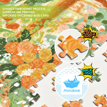 Momibook Puzzles For Adults 1000 Piece Jigsaw Puzzles Of The Wedding Is In Progress, Spring Painting Image Difficult Challenging