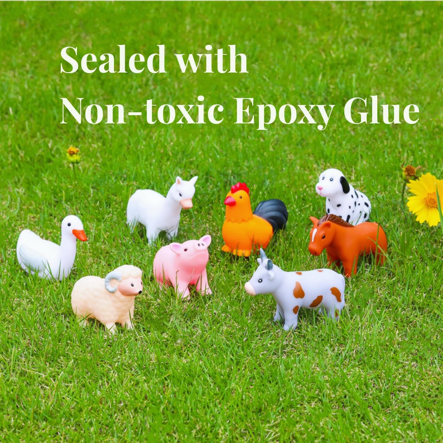 Xy-Wq Bath Toys No Hole, For Infants 6-12& Toddlers 1-3, No Hole Bathtub Toys (Animal ?, 8 Pcs With Mesh Bag)