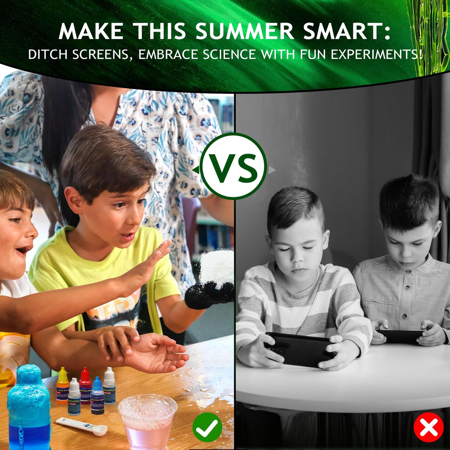 Japace 100+ Experiments Science Kit For Kids Age 4-12 Year Old, Cool Boy Christmas Birthday Gift Ideas, Chemistry And Physics Se