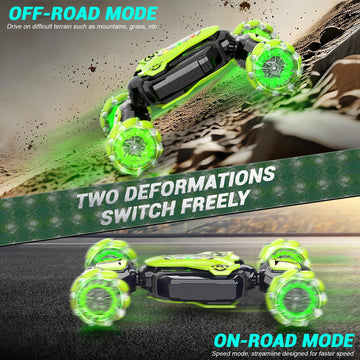 Gesture Sensing RC Stunt Car - Best Gifts for Boys 6-12 Year Old 360 Rotating 2.4Ghz 4WD Remote Control Transform Hand Controlle