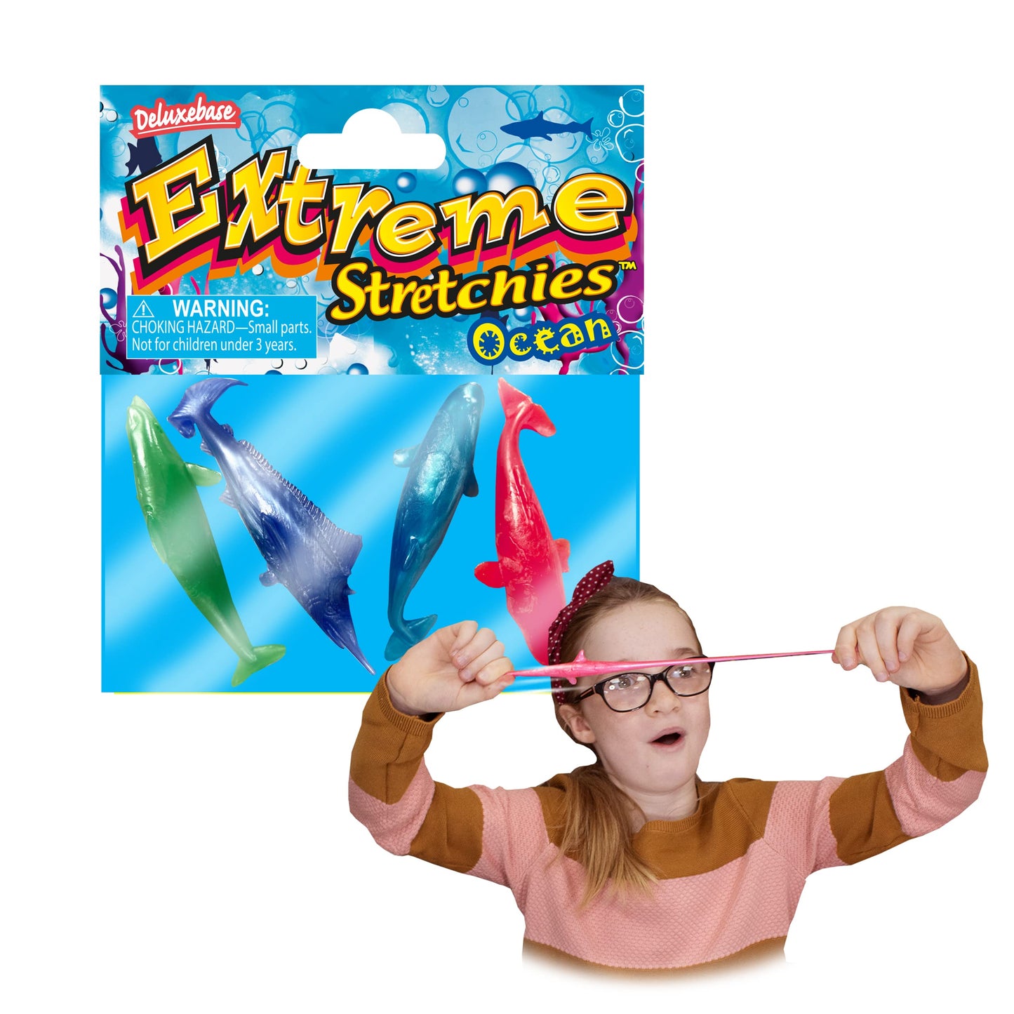 Deluxebase Extreme Stretchies - Ocean from Stretchy Sensory Toy for Autism and ADHD. Stress Relief Fidget Toys and Fun Kids Part