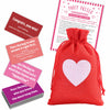 Valentine's Day Pass The Bag Game Kit 44 Tip Cards & 1 Pass Bag Funny Party Game For teenager & mature-themed Gathering Prize Game Group Activity Party Supplies -(RedA02)