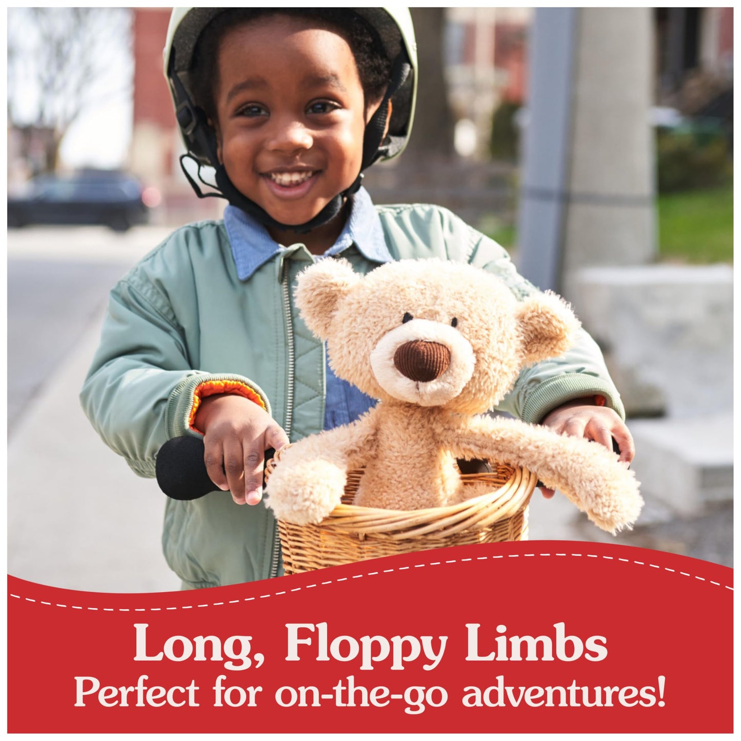 Gund Toothpick Classic Teddy Bear, Premium Stuffed Animal For Ages 1 And Up, Beige, 15