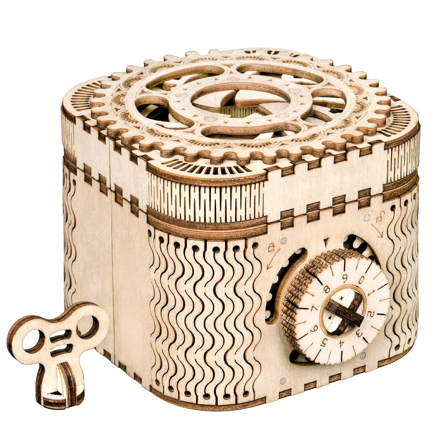 Robotime 3D Wooden Puzzles For Adults, Treasure Box 3D Puzzle Mechanical Ring Box, Gift Choice Hobbies For Brain Teasers Enthusiasts