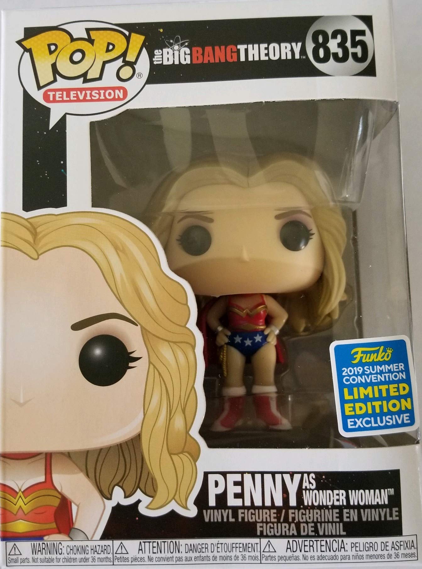 Funko Pop 2019 Sdcc Summer Convention The Big Band Theory 835 - Penny As Wonder Woman