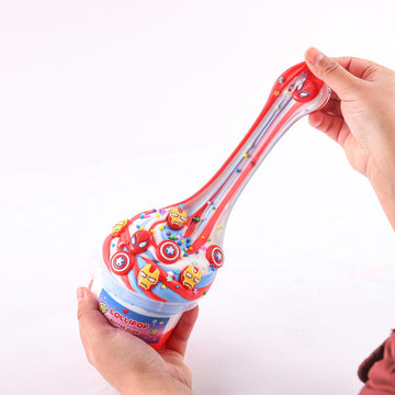 Big Bucket Premade Tri-Colored Red White And Blue Butter Slime, Non Sticky, Super Soft Sludge Toy, Birthday Gifts And Party Favo