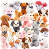 Niceup Small Dog Stuffed Animals 24PCS - Multicolour Puppy Toys for Party Favors, Easter Goodie Bag Fillers - Model PUPPYDOG24PCS