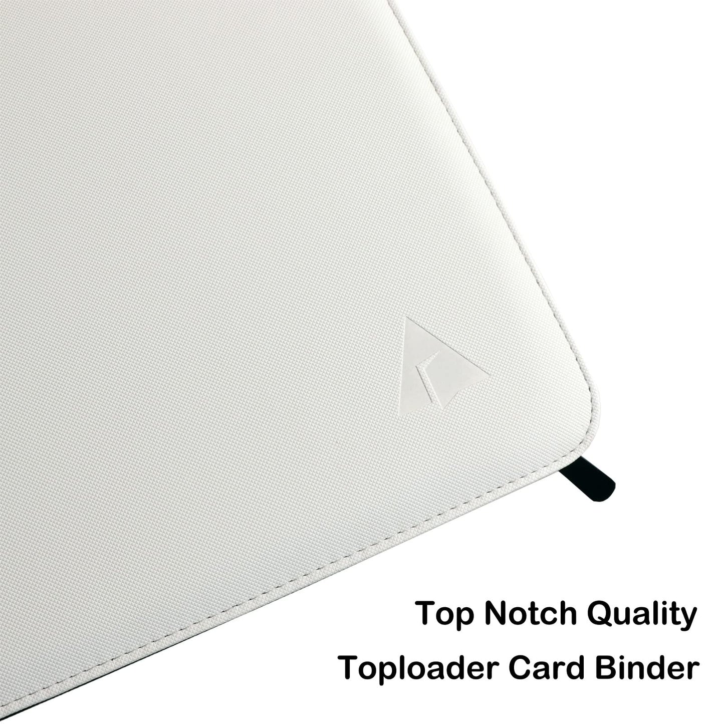 Rayvol 16-Pocket Top Loader Binder - Holds 512 Top Loaders - White, Non-PVC Material, Model: top loadbinder16512-white