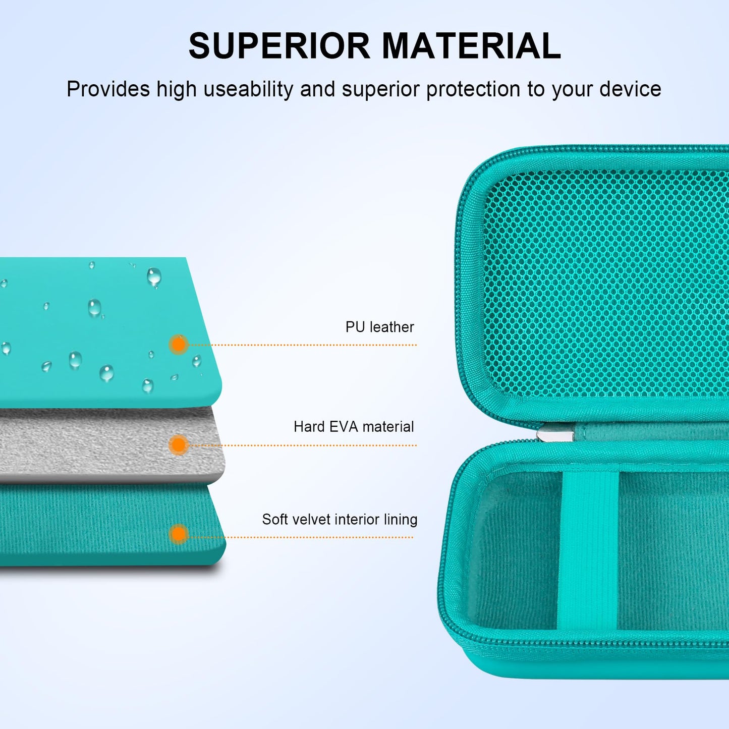 Elonbo Carrying Case Compatible with TaddToy 16 Bit Handheld Game Console for Kids mature-themeds Classic Retro Video Games Travel Storage Cover Bag Portable Electronic Game Player Holder Green+Green
