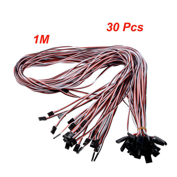 YXQ 1M Servo Extension Cable 3 Pin Male to Female Lead Wire for RC Airplane (30Pcs)