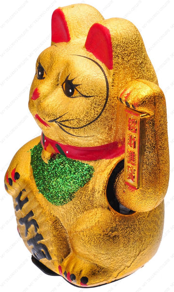 M.V. Trading Mcat102V Beckoning Ceramic Maneki Neko Lucky Cat, 8.25-Inches
