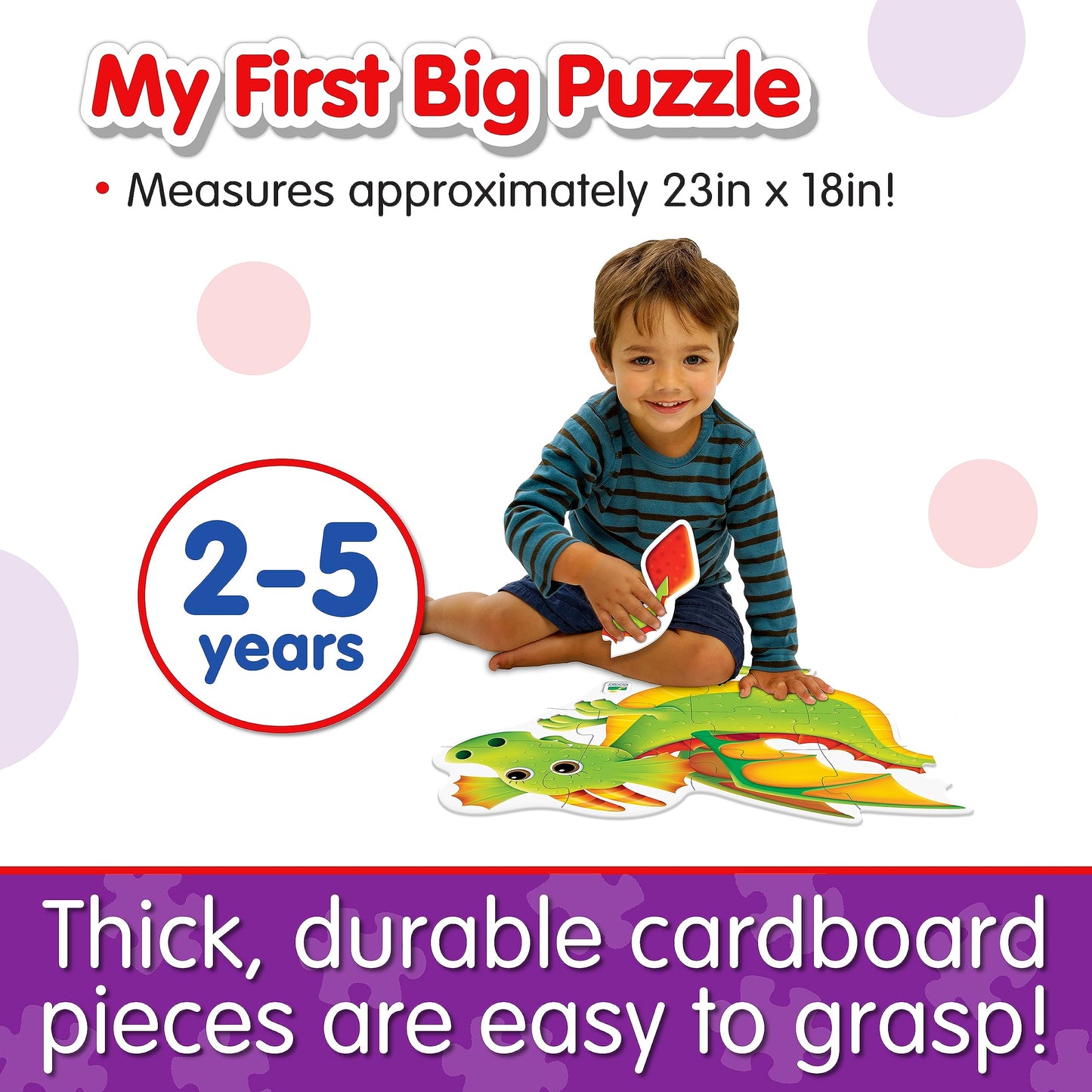 The Learning Journey - My First Big Floor Puzzle - Dragon - Dragon Puzzle for Kids - Toddler Games & Gifts for Boys & Girls Ages