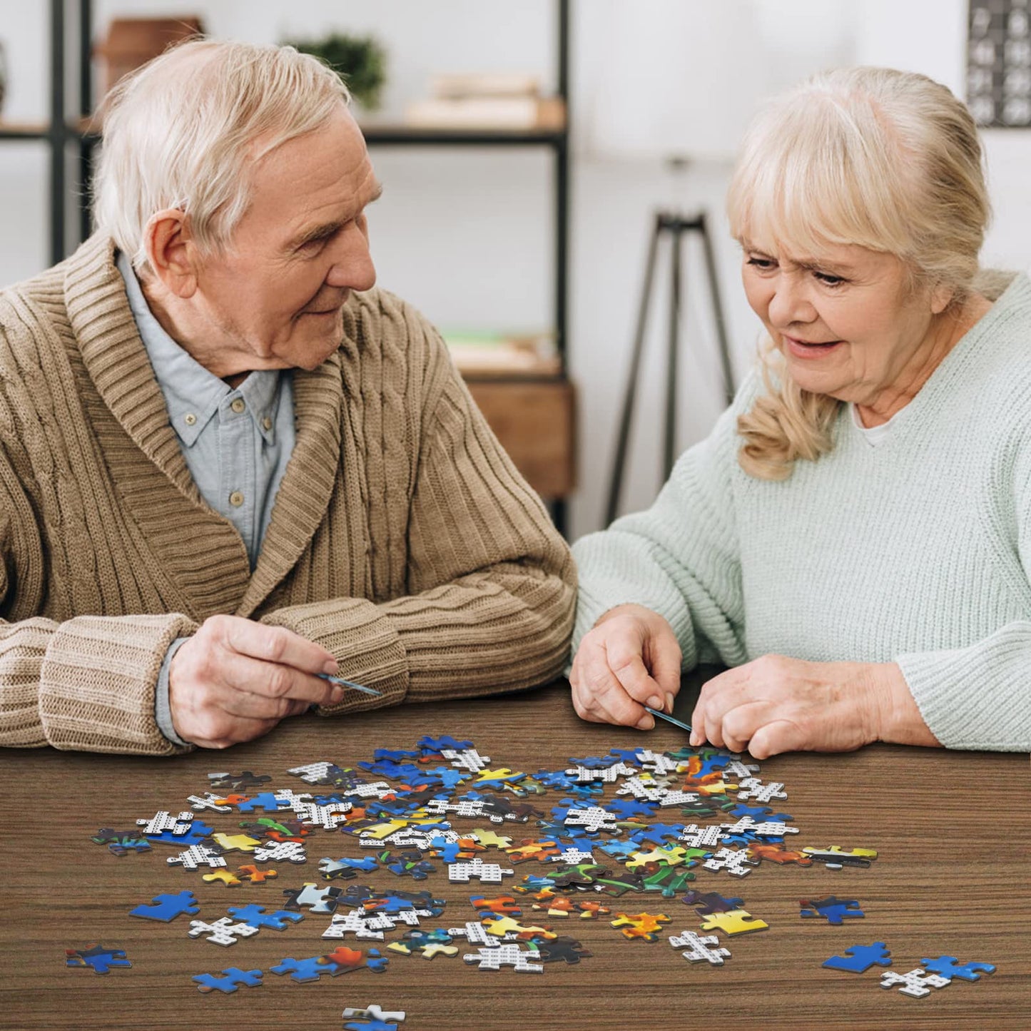 Huadada Jigsaw Puzzles For Adults 1000 Pieces, Windows In The World Fit Well Letter On Back No Dust, Hard Difficult Impossible Challenge Toy For Men Women Elders Seniors (27.5'X19.6'), 1:1 Poster