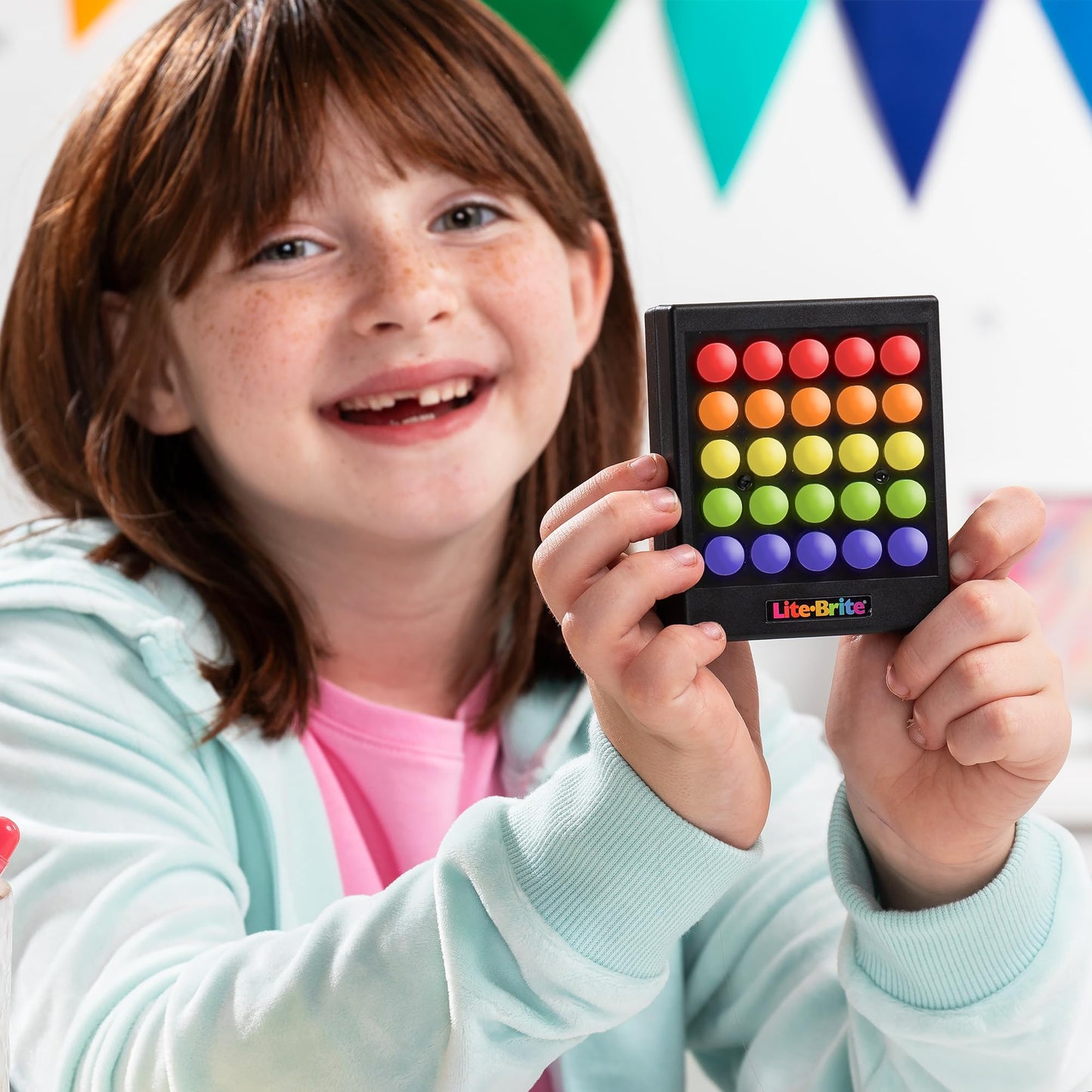 Lite Brite Mini Touch Art Set - Creative Light-Up Toy for Ages 6+, Model 02405, Made of Durable ABS Plastic, Colorful Mini Design