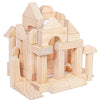 Large Wooden Building Blocks Set - Educational Preschool Learning Toys With Wooden Storage Box, Toddler Blocks Building And Stac