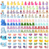 GGSTDDUP 150pcs Mini Resin Animals Miniature Animal Figurines to Hide Tiny Resin Crown Ducks Axolotls Frogs for Party Favors Bag Fillers Dollhouse Decor(6 Styles)