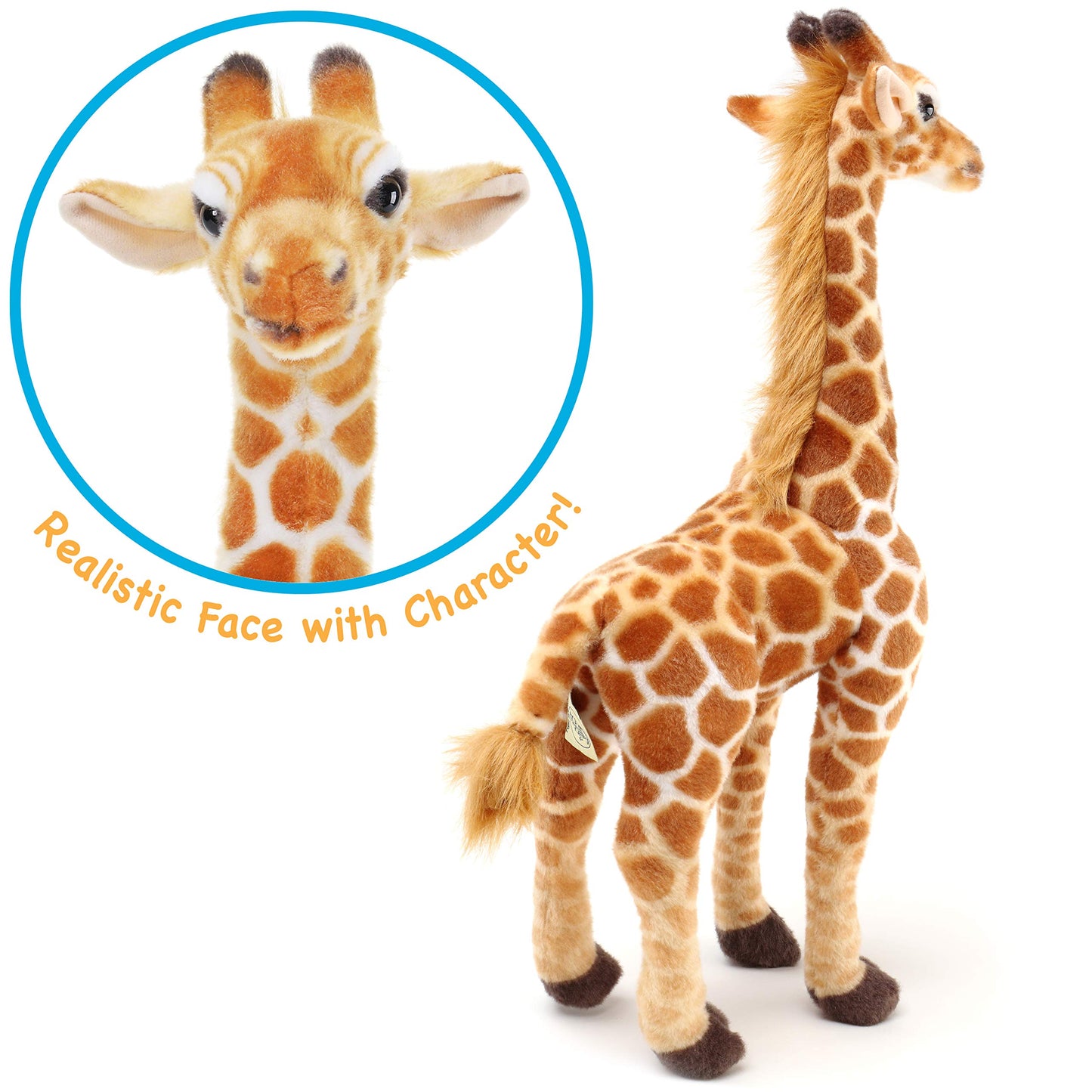 TigerHart 22 Inch Jocelyn The Giraffe Plush Stuffed Animal - Multicolor, Soft Fabric with Foam Leg Wires