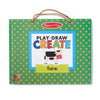 Melissa & Doug Reusable Drawing & Magnet Kit – Farm, 38 Magnets, 5 Dry-Erase Markers, 11.9 x 9.5 x 1.25 inches