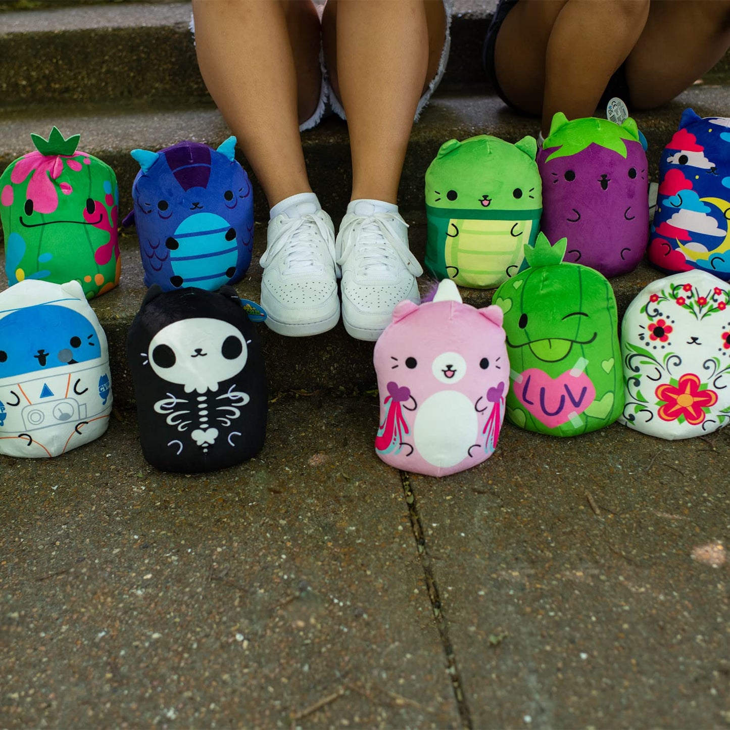 Cats Vs Pickles - Jumbo - Twinkle Kitty - Super Soft And Squishy Stuffed Bean-Filled Plushies - Great Toys For Boys And Girls. Collect These As Desk Pets, Fidget Toys, Or Sensory Toys.