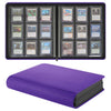 Migitec 9-Pocket Toploader Binder Holds 360 3 x 4 Rigid Card Holders Top Loader Collection Display Album for Trading Cards and Sports Cards - Purple