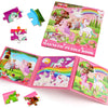 Magnetic Puzzles For Kids Ages 4-6, 20-Piece Toddler Travel Toys Unicorn Princess Puzzles Ages 3-5, Educational Learning Magnets, Ideal Road Trip Activities Toys For 3 4 5 6 Boys And Girls