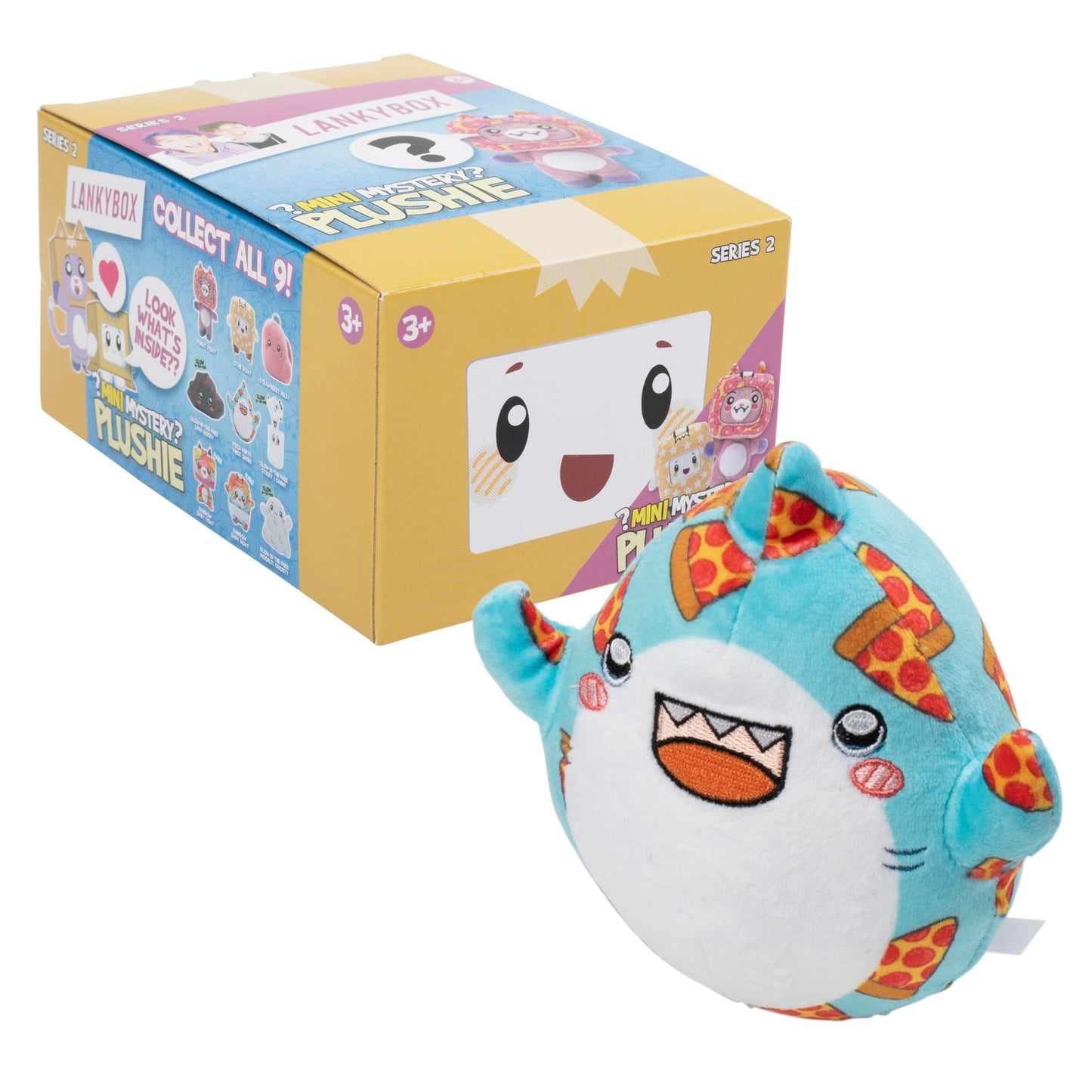 Lankybox Mini Mystery Plush, Series 2-4 Pack, Unique Collectible Blind Box Mini Plush, Officially Licensed Merch