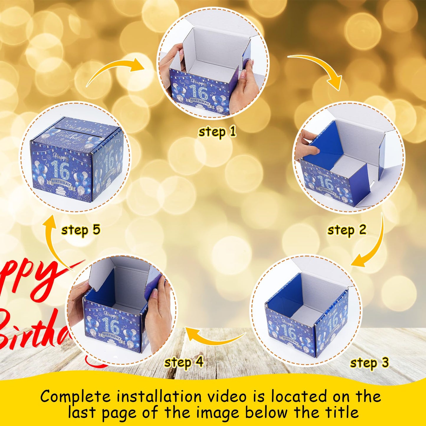 16Th Birthday Gifts For Boys, Sweet 16 Money Box Birthday Decorations For Boy, Money Box For Cash Gift, Boys 16Th Birthday Gift