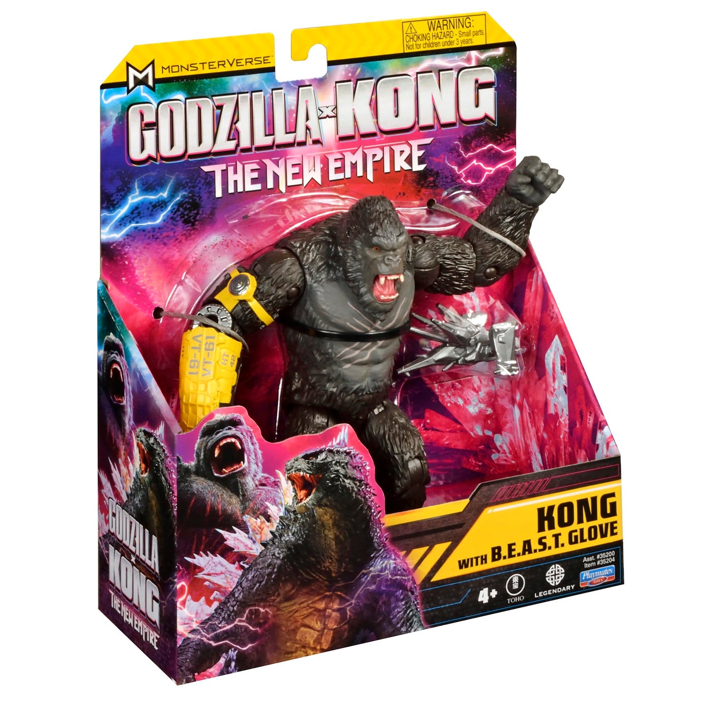 Godzilla X Kong 6” Kong W/B.E.A.S.T. Glove By Playmates Toys