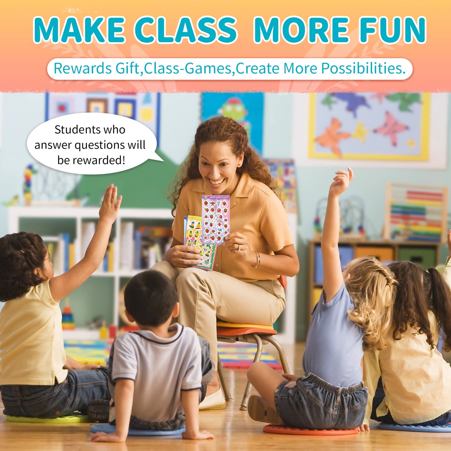 Tageenla Scratch and Sniff Stickers - 42 Sheets, Colorful Scented Stickers with 14 Scents, Fun Rewards for Kids & Parties