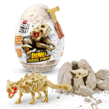 Robo Alive Dino Fossil Find - Ankylosaurus By Zuru Excavate Dinosaur Fossils Digging Kit Collectible Toy With Slime, Multi-Color