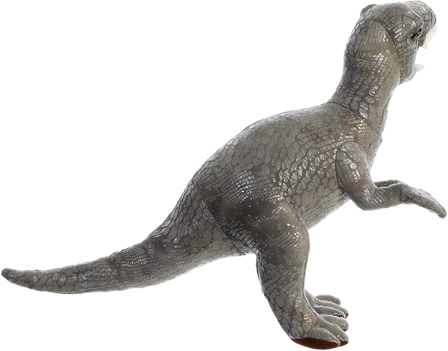 Aurora® Ferocious Dinos & Dragons Velociraptor Stuffed Animal - Prehistoric Fun - Cuddly Companions - Gray 12 Inches
