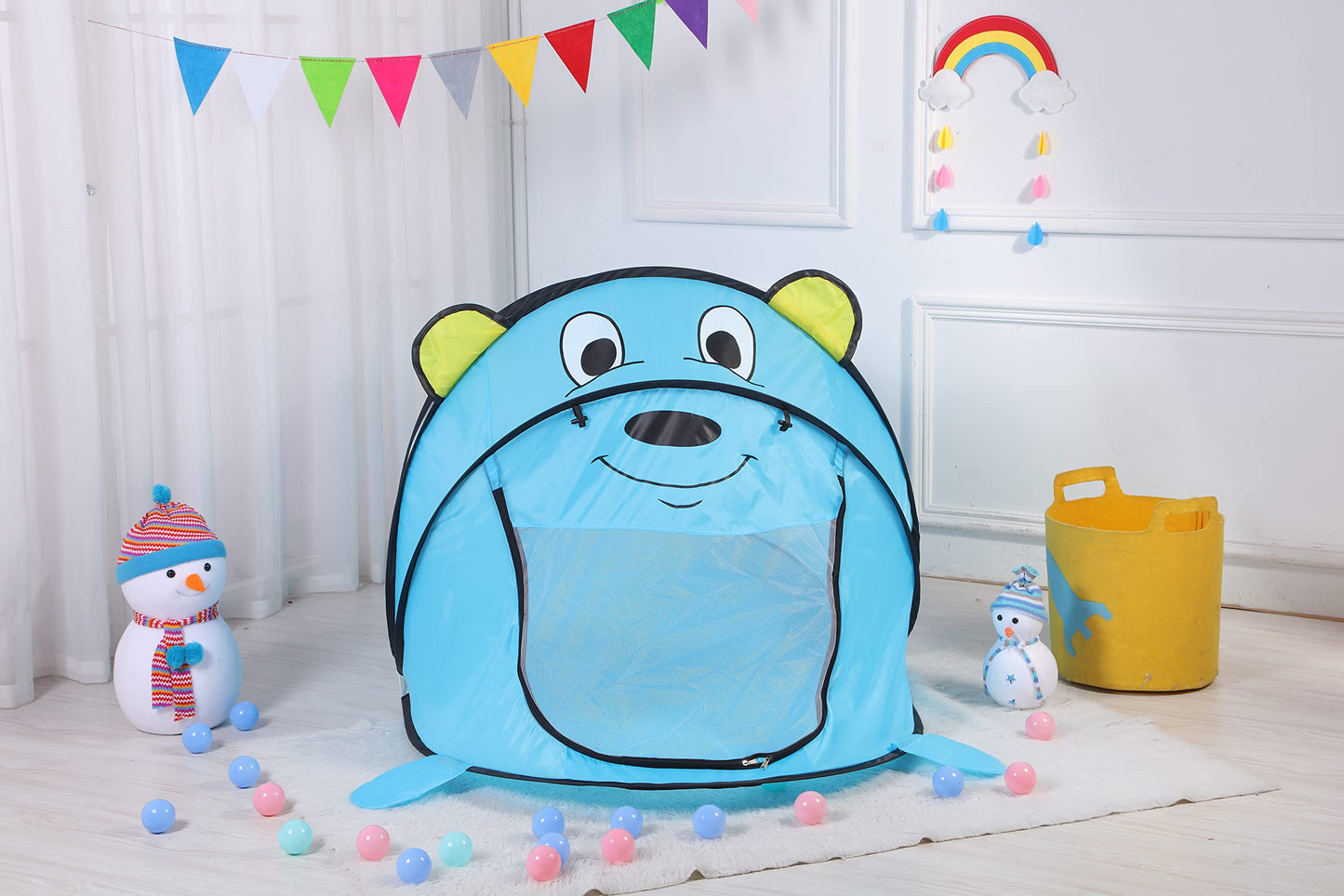 Baodian Kids Play Tents - Collapsible Tent For Boys Girls Gift - Large Foldable Playhouse Indoor/Outdoor Fun - Pop Up Tent Toys