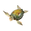 Gallerie Ii 4' Sea Turtle Figurine Resin Table Top Ornament Animal Sculpture Sea Animal Beach Nautical Coastal Desk Office End Table Decor Decoration Multi