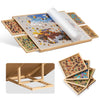 Becko Us 1000-Pc Tilting Puzzle Board With 4 Drawers & Cover, Adjustable Jigsaw Puzzle Table With Built-In Easel/Stand, Portable Boards With Puzzles Storage For Adults, With Premium Flannel Tabletop