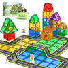 Magnetic Tiles Route 66 Road Set,Magnet Building Blocks For Kids Toys, Creative Construction Toys For Boys & Girls Ages 3-5 4-8