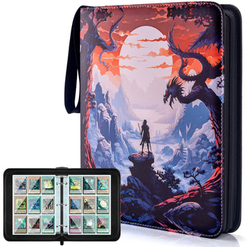 MewVeer Trading Card Binder for MTG/YGO/PTCG Cards Holds 900 Cards Trading Card Holder Game Collection Card Album Gifts for Boys/Girls