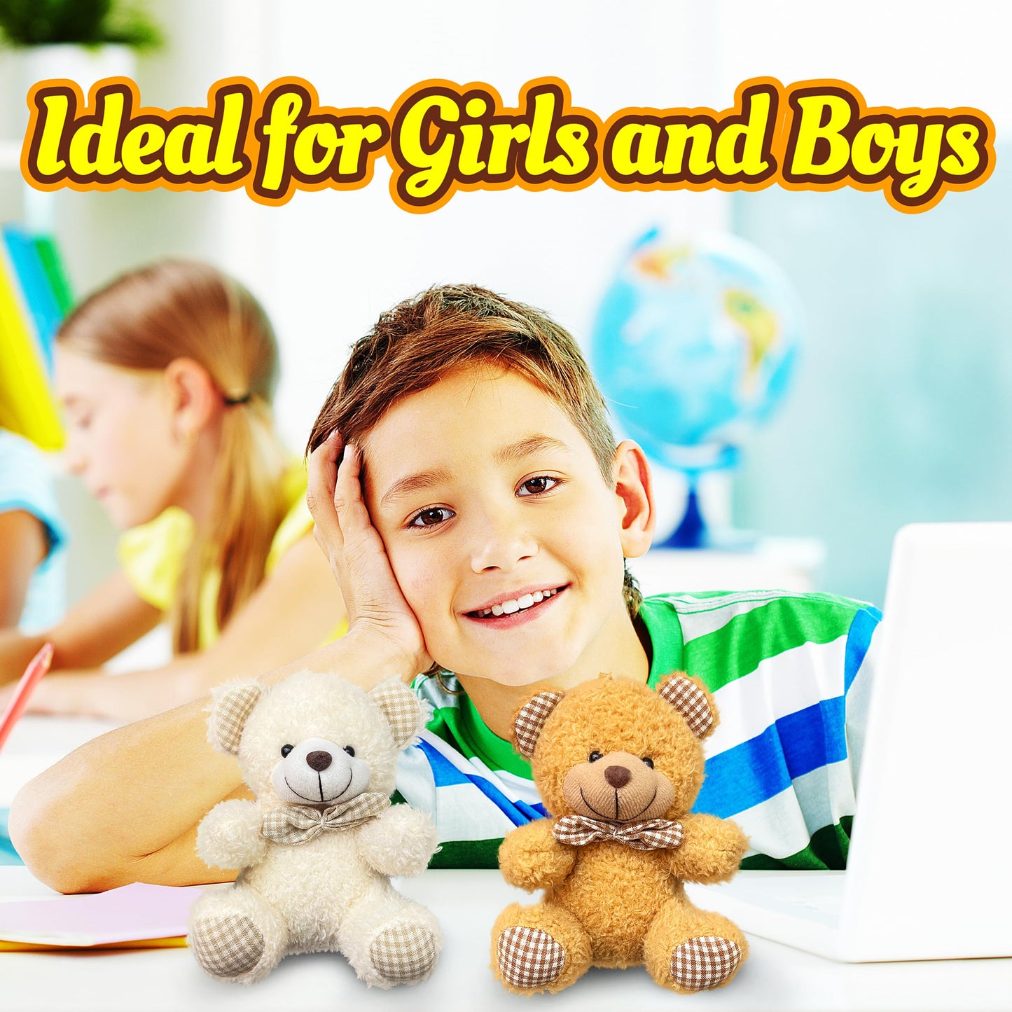 Teddy Bear Stuffed Animals Plush Toy for Kids and mature-themeds Cute Plush Toys Kawaii Teddy Bear Plushies for Girls & Boys Small Stuffed Animals Christmas Decorations Valentines Gifts