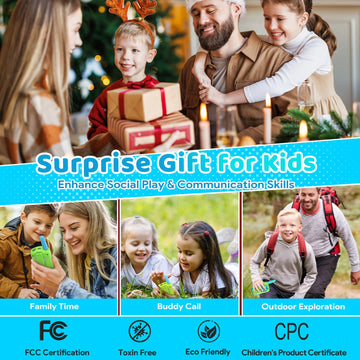 Vvinca Toys For Ages 5-7 Boys Girls, Rechargeable Walkie Talkies For Kids Long Range 22 Ch 2 Way Kids Walkie Talkie With Flashli
