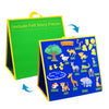 Foldable Felt Board for Toddlers, Double Sided Flannel Board Stories for Preschool, Early Learning Interactive Storytelling Felt