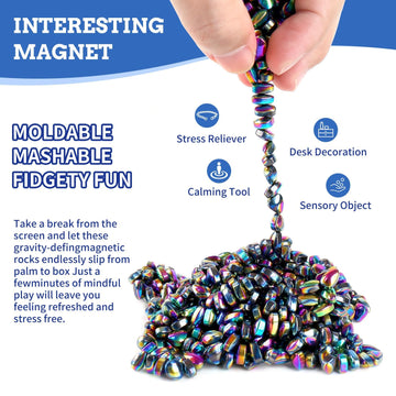 1100Pcs Ferrite Putty, Fidget Toys, Fidget Toys Adults, Desk Fidgets Toys For Office Stress/Anxiety Relief,Gifts For Teen,Adults