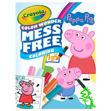 Crayola Peppa Pig Color Wonder Activity Set, Mess-Free Coloring for Toddlers, Model 757000, Paper, Peppa Pig Design